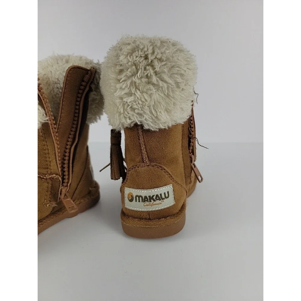 Makalu‎ Suede Moccasins Boots Toddler's Size 6 Brown